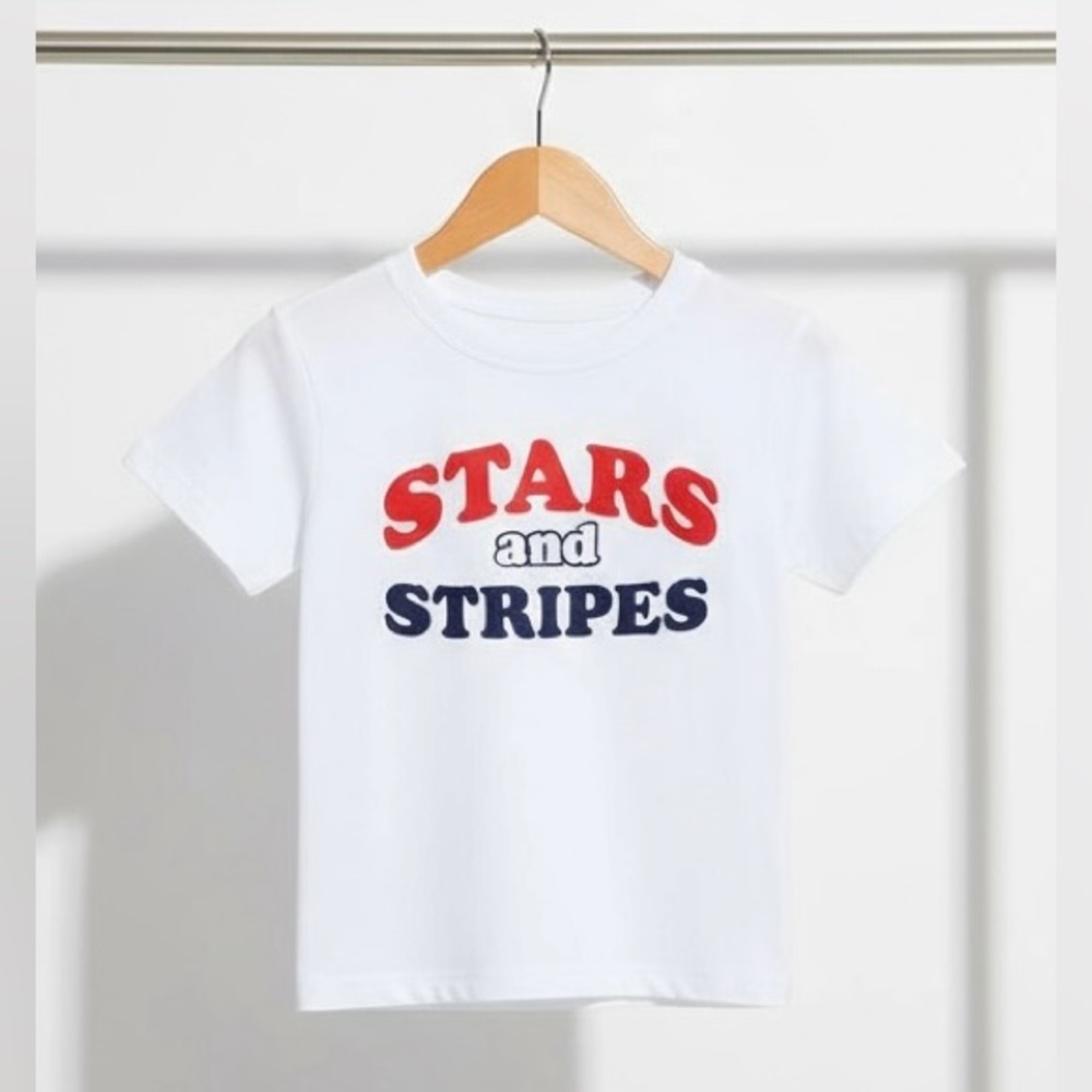 💥 ($1 w/Bundle) - Toddler Boys' Short Sleeve Patriotic Tee (NWT)